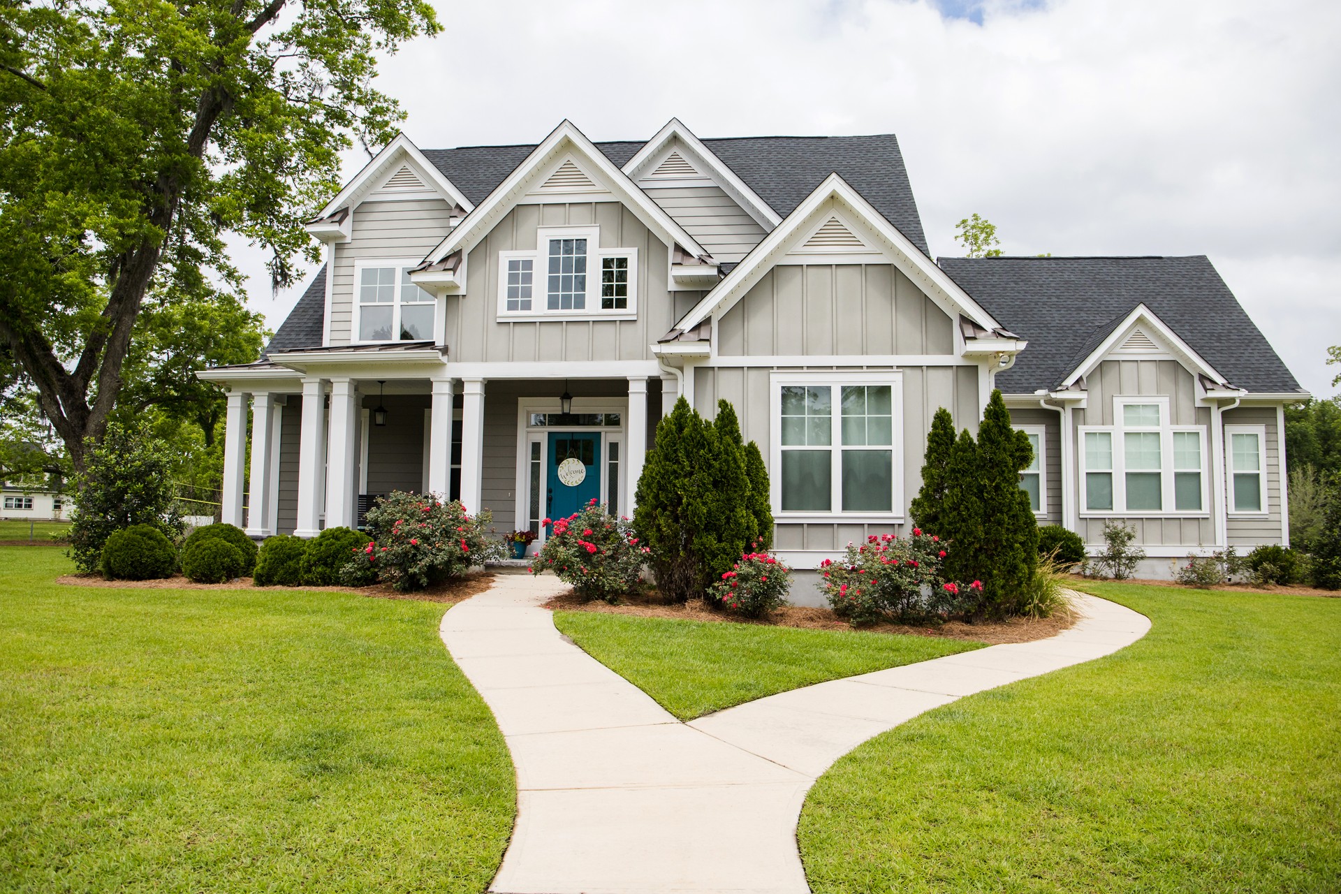 Single Family New Construction Home in Suburb Neighborhood in the South